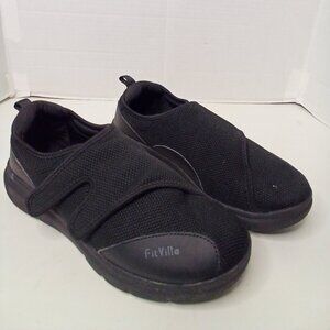 Fitville Marca Shoes Men 11EW 11 Hook Loop Closure Diabetic Walking Black